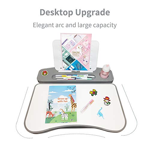 Gowxil Kids Functional Desk And Chair Set, Height Adjustable Children School Study Desk With Tilt Desktop, Bookstand, Led Light, Metal Hook And Storage Drawer For Boys Girls #TOP3