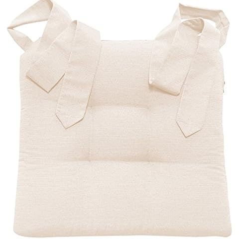 JEMIDI Stuhlkissen Sitzpolster 42x46x7cm - Indoor Outdoor Sitzkissen extra dick - Sitzauflage mit Schleifenband für Esszimmer Stuhl Gartenstuhl Cover