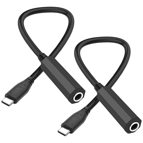 Adaptateur USB C vers 6.35 mm TRS femelle XMSJSIY pour casque et mixeur 30cm x2