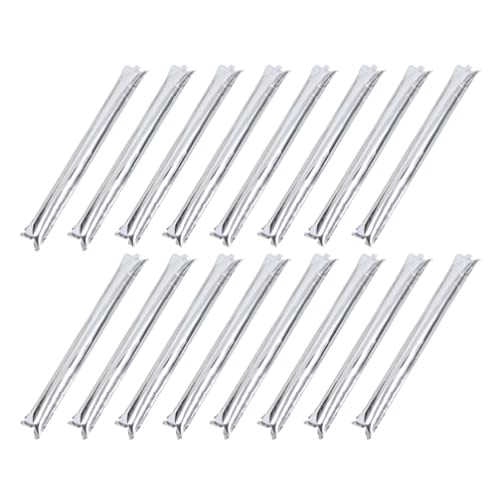 HOLIDYOYO 96 St Cheerleader Uppblåsbar Dräkt Barn Sportleksaker Plastballonger Folie Uppblåsningsstavar Bullermakare Boom Sticks Uppblåsbar Stick Uppblåsbar Noise Stick Prototyp Silver Bulk