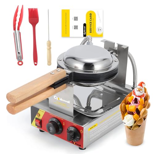 Piastra per Bubble Waffle in Stile Hong Kong CGOLDENWALL Teflon Antiaderente Piastra da Forno...