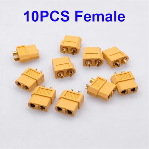 Conector XT60 hembra de panel para evitar desconexiones por vibración en aviones 2