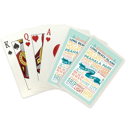 Baraja Póker 52 Cartas Long Beach Island Tamaño Poker miniatura 2