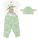 STAR WARS Mandalorian Baby Yoda Baby Boys 3 Piece Outfit Set: Bodysuit Pants Hat Newborn