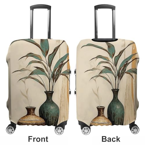 Travel Luggage Cover Elastic Suitcase Cover Vase with Small Plants Luggage Covers Luggages Protector Covers for Travel Anti-Scratch Luggages Decorative Cover for Adult S3