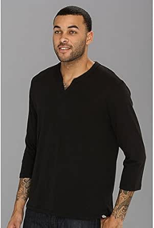 Amazon.com: Alternative Men's 3/4 Sleeve Moroccan Tee Eco True Black XL ...