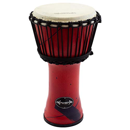 World Rhythm 9 Pollici, Djembe Drum In Red - 40