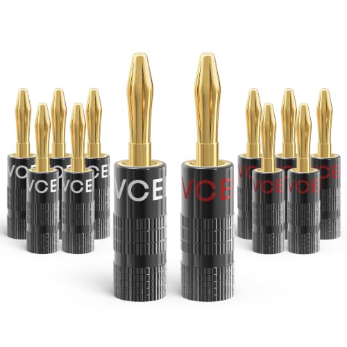 VCELINK 4mm Banana Plugs 6 Pairs