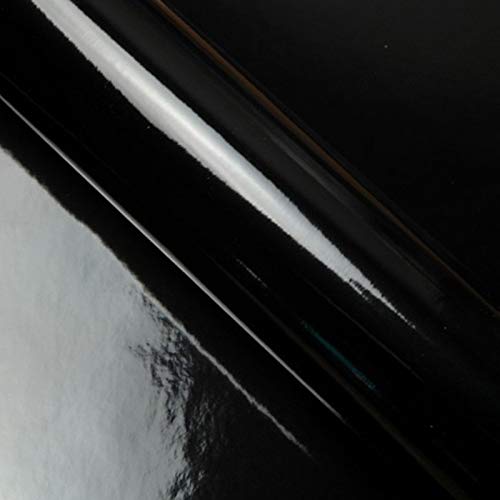 DIMEXACT Film Covering Noir Brillant 2D pour Voiture, de Largeur : 1.52 m x Longueur : 0.5 m, en Rouleau Cover