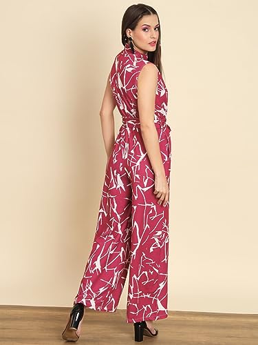 Image of Tandul Jumpsuit - Multicolor Jumpsuit, Sleeveless Casual Jumpsuit For Women (6429)