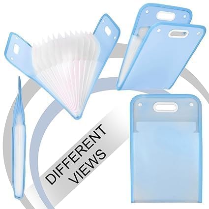 Image of 13-Layer A4 Expandable Accordion File Folder Organizer, Multicolor Polypropylene Document Storage with Handle and Button Closure, 36x24cm