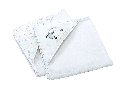 Silver Cloud - 2 accappatoi per bébé con pecorella...