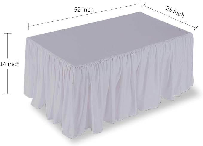 Image of Cotton Crib Bed Skirt Dust Ruffle with Split Corners, 14 inch Drop, Light Grey | Nursery Standard Crib Bedding Bed Skirt for Baby Boys and Baby Girls. Hides Under-Crib Storage for a Neat Appearance