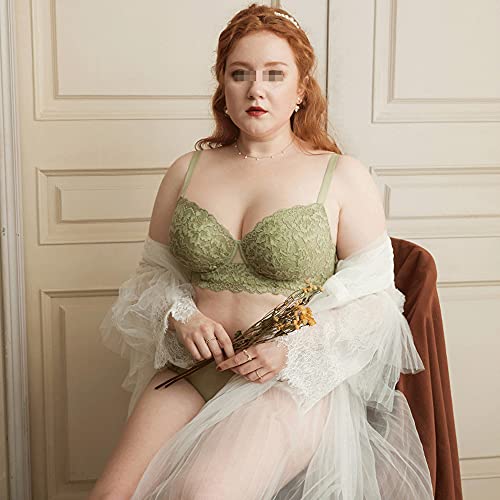 Soutien-gorge classique en maille vert 90C WENJUN dentelle - 4
