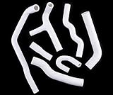 Spessore: 3 strati, 4,5 mm CMS - Tubo flessibile per radiatore in silicone a 3 strati, per VW Golf GTI MK2 1.8 16 V senza CA (bianco)
