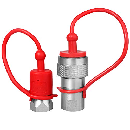 Zinger 1/2 Inch Ag Hydraulic Quick Connect Tractor Couplers With Dust Caps,Poppet Pioneer Style Iso 5675 Hydraulic Quick Coupler thumb #3