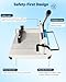 12 Inch Heavy Duty Guillotine Paper Cutter,Cuts 400 Sheets A4 Paper,Solid Steel Construction with Imperial Sizing & Dual Safety Features,Industrial Stack Paper Trimmer for Offices,Schools,Print Shops