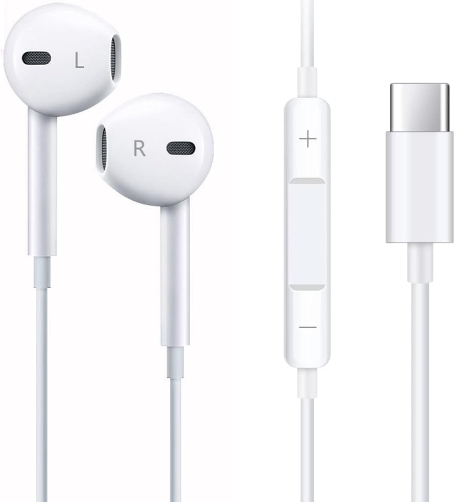 TENPLUS Original Classic Headset Compatible with iPhone 15 and All Devices That Use Type C Port with Volume Control Buttons