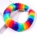 HSWE Rainbow Headband Pride Headbands LGBTQ Furry Padded Hairband Gay Pride Parade Party Hair Accessories for Women