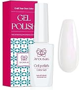 Arousar Gel Polish, 15ml Pearl White Color Soak Off Gel Nail Polish, Fall Thanksgiving Day Quick ...