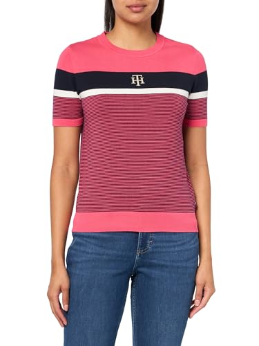 Image of Tommy Hilfiger Womens Short Sleeve Sweater