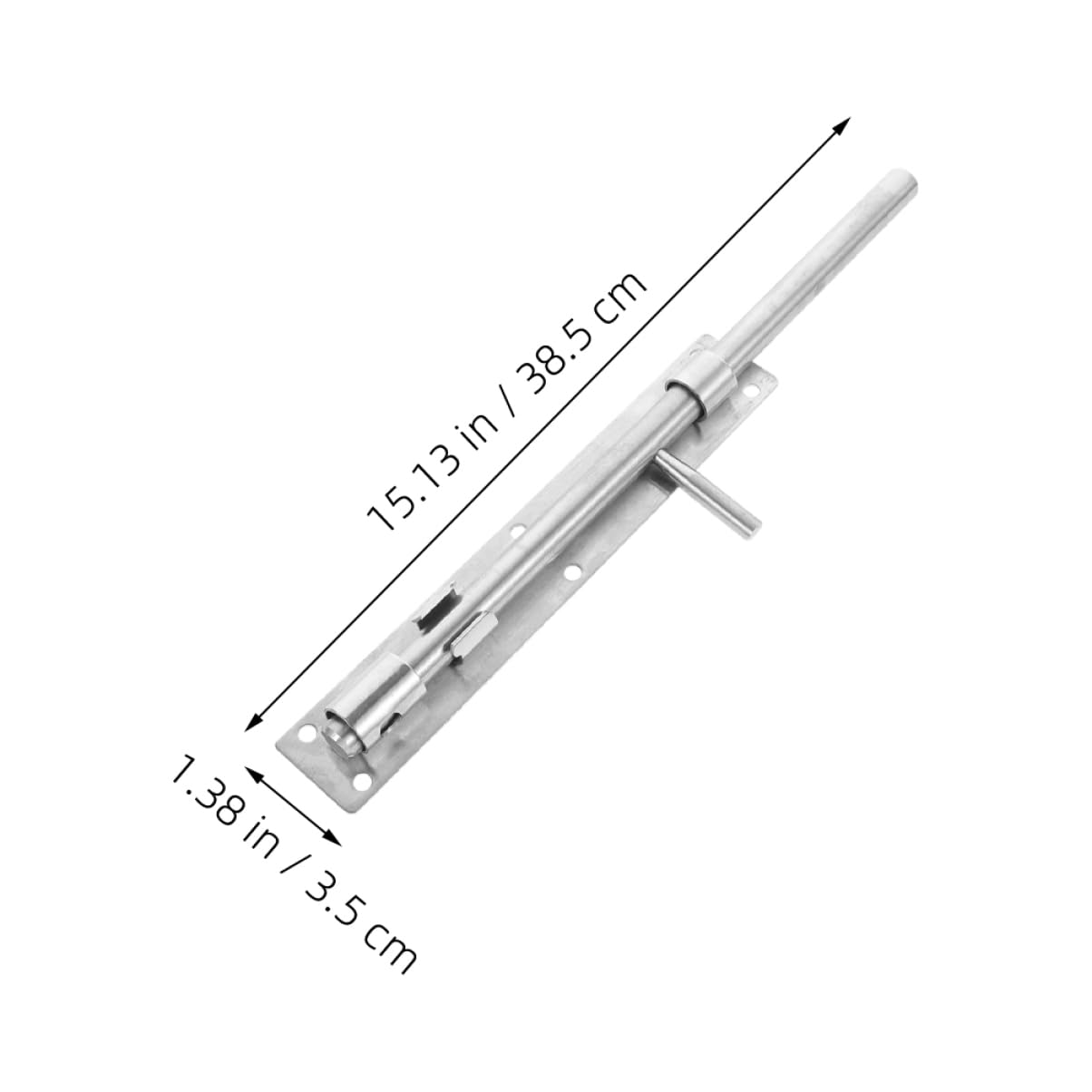 SHINEOFI 2pièces Serrure à Glissière Acier Inoxydable Système De Verrouillage Robuste Pour Portes Installation Facile Pour Sécurité à Domicile