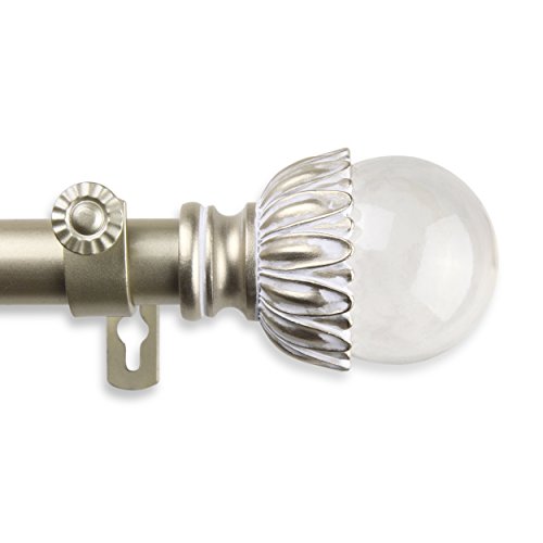 A&F Rod Décor - Reese Curtain Rod 1 inch Diameter, 66-120 inch - Gold