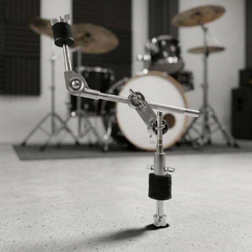 Abrazadera adaptadora para soporte de platillos, metálica y ajustable, hardware musical para batería miniatura 3