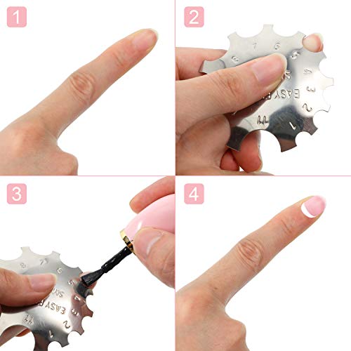 Kit de 6 piezas corta bordes para manicura de acero inoxidable miniatura 4
