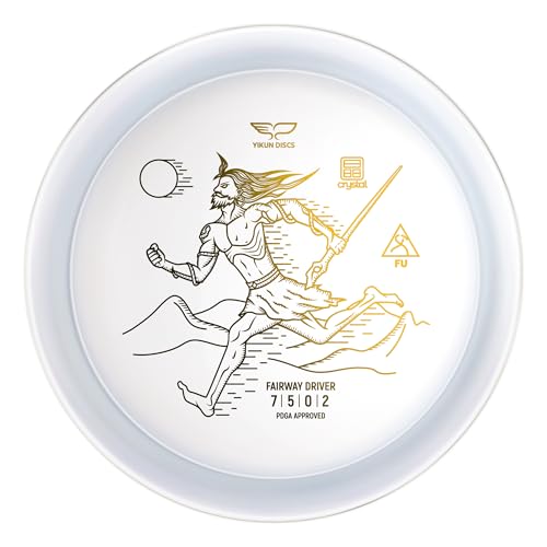 Yikun Glow Disc Golf Mid-Range Discs- Limited Edition Pro Worlds 2025 Straight Flight Disc Golf Driver with Reliable Fade|PDGA Approved for Forehand & Backhand Hyzers|170-176g(Transparent)