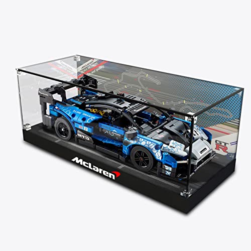 Acryl-Vitrine Box für Lego Technic McLaren Senna GTR 42123 Auto-Bausteine Modellset, Staubdicht Transparent Clear…