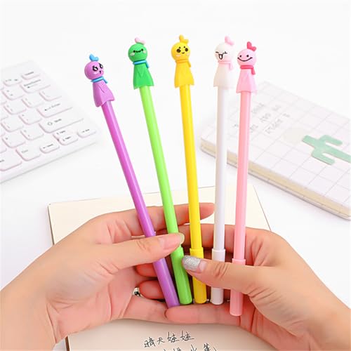 Bolígrafos de gel con figuritas, pack de 6 colores miniatura 4