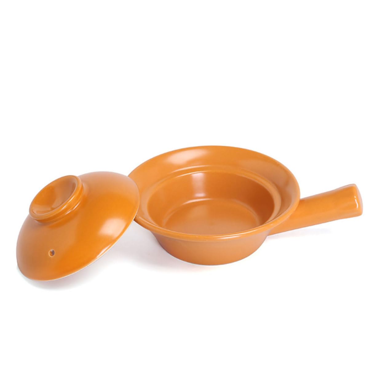 STOBAZA Olla De Cerámica Grande Con Asa Para Cocinar En Estufa Resistente Ideal Para Sopa y Alimentos Infantiles
