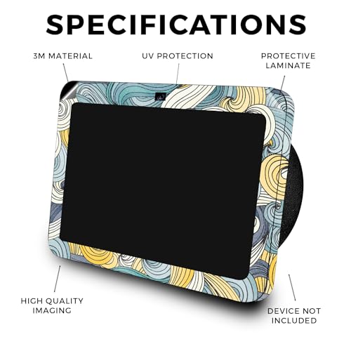 Image of Glossy Glitter Skin Compatible with Amazon Echo Show 8 (3rd Gen, 2023) - Turbulence - Premium 3M Vinyl Protective Wrap Decal Cover - Easy to Apply | Crafted in The USA by MightySkins