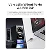 Edifier R20BT Computer Speakers, 2.75 Full-Range Drivers, Bluetooth 6.0, Touch Controls, AUX & USB-C Inputs, Headphone Jack, Custom Ambient Light & Sound Profiles via APP - Black