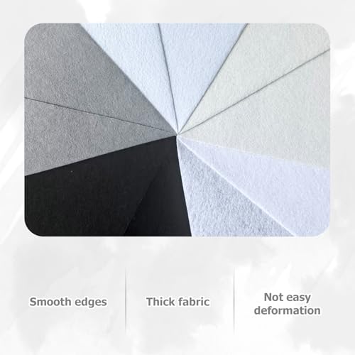 Image of 30Pcs Stiff Felt Sheets, 1mm Thick Felt Fabric Squares for Sewing & DIY