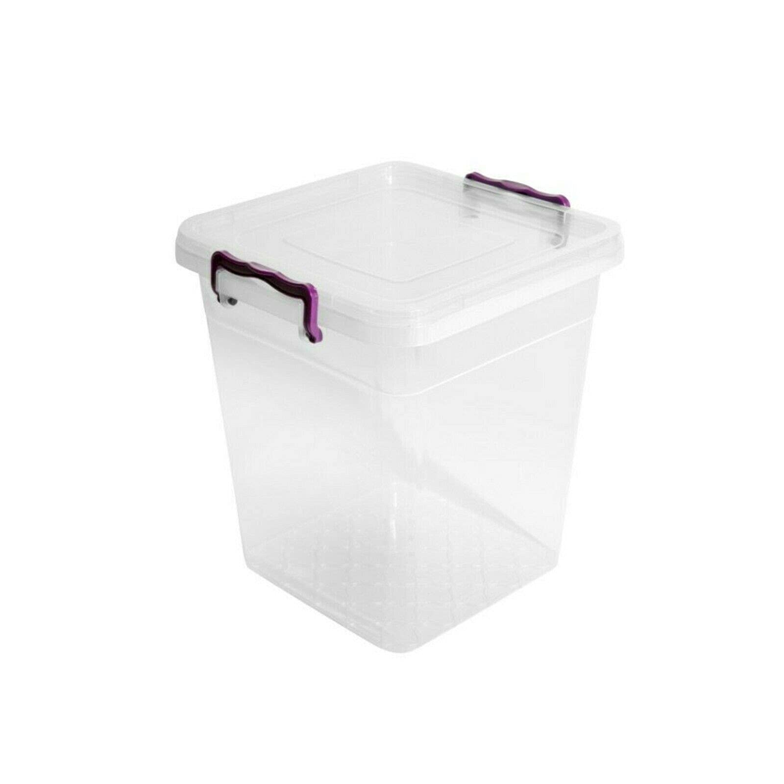 Sponsored Ad – Clear Plastic Deep Storage Box with Locking Lid Food Grade Container Ideal for Kitchen, Home, Office, Travel & More Stackable, Multiple Sizes (15 Litre)