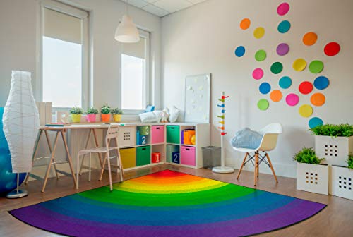 Tapete Rainbow Flagship Carpets infantil 6ft cuña miniatura 3