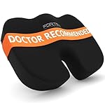 FORTEM Seat Cushion, Office Chair Cushion, Desk Chair Memory Foam, Sciatica Coccyx Tailbone Pain Relief, Pressure Relief, Sitting Pad, Gaming Sitting Pillow, Washable Cover, Non Slip