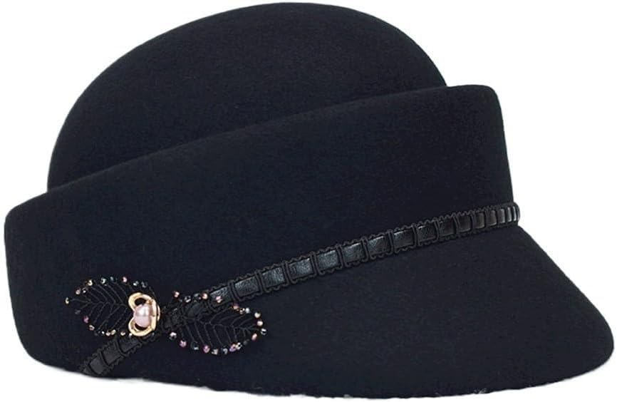 JSEIAJB Autumn and Winter Hats Berets Ladies' Leisure Hats Street Photos for Outings(E)