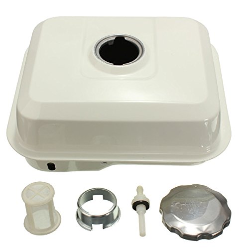 YONGYAO Tanque de Gas Combustible con Filtro Blanco de la Tapa del Gas Llave de Purga de Honda GX160 5.5 HP