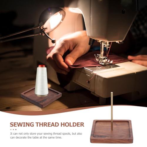 Image of EXCEART Sewing Thread Organizer Rack 3.42X3.42X0.39In Embroidery Spool Holder Storage Stand for DIY Craft Yarn Skein Holder Bead Stringing Tool