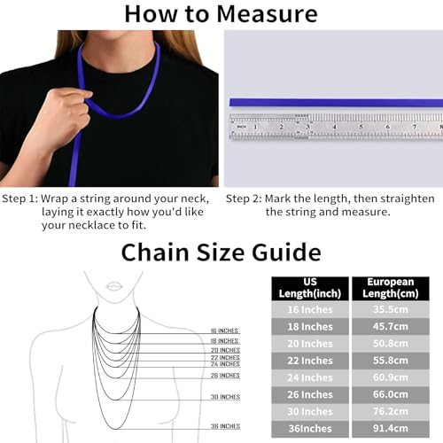 image for ASHINE Silver Chain Necklace for Women Sterling Silver Chain Sterling 