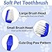 Apatal 100Pcs Dog Toothbrush Dual Headed Puppy Tooth Brushing Kit Long Handle Soft Grooming Pet Dental Brushes Convenient Double Sided for Pets Puppy Teeth Brush Cleaning Oral Care Supplies-Blue