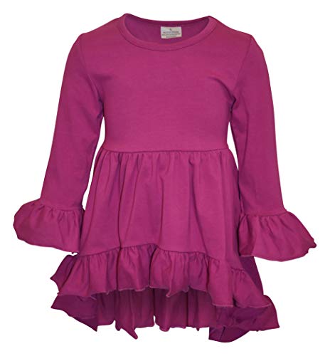 Image of Unique Baby Girls Kids Toddler 3pc Outfit Set Long Sleeve Cotton Blend Tunic Top Leggings and Scarf