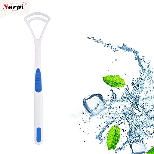 Image of Plastic Tongue Cleaner for Adults and Kids Fights Bad Breath Oral Care Tongue Cleaner, Easy to Use Travel Friendly- Pack of 1