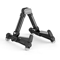 Strong and lightweight Foldable for easy transportation Adjusts to width of most ukuleles Sturdy aluminium construction Available in a range of colours