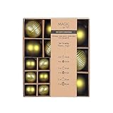 Weihnachtskugeln Glas 4-8cm Mix 16er Set - matt & ...