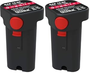 Güde Akkupack Gap 12-20 (12 V, Li-Ion, 2 Ah, 24 Wh, klick-Funktion für leichten Akkuwechsel, kompatibel mit Akku Regenfasspumpe RFP 12-201-04) (Packung mit 2)
