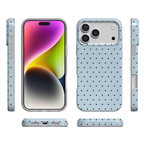 Casely iPhone 17 Pro Case | On the Dot | Blue & Brown Polka Dot | Compatible with MagSafe | Classic Ultra Slim Design by Casely - Used condition - Image 7